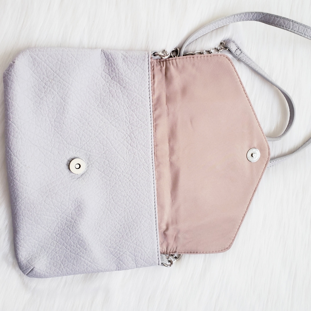 Nine West Grey & Silver Chain Crossbody - Picture 3 of 6